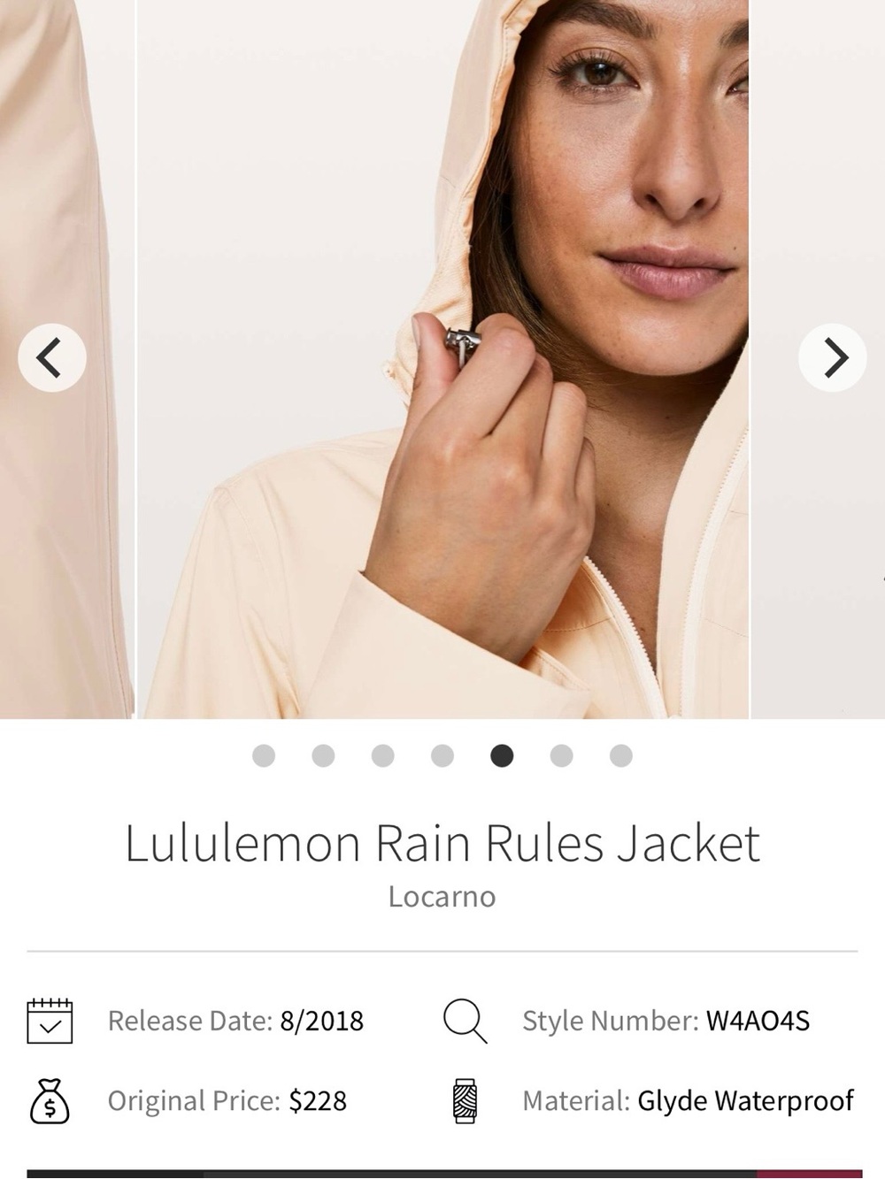 lululemon athletica Women's Hooded Raincoat in Trench - Picture 14 of 16